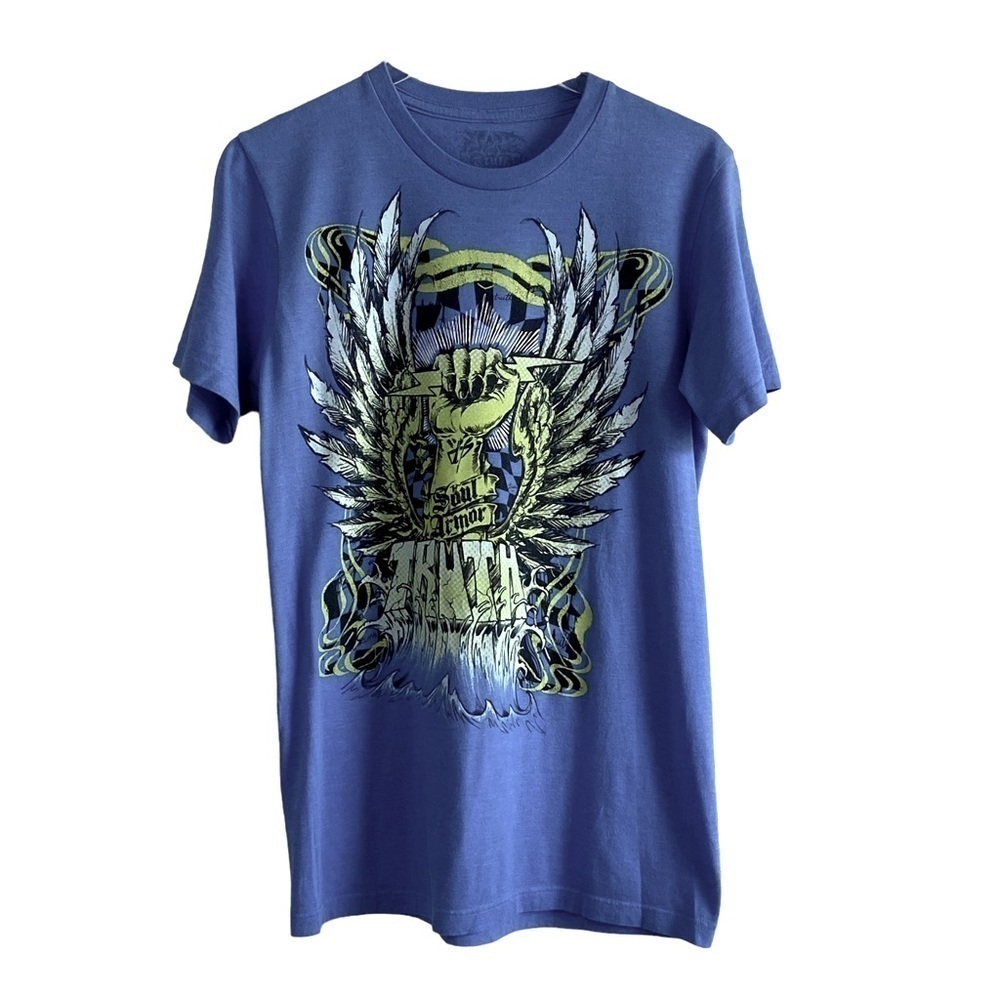 TRUTH‎ SOUL ARMOR - SKY BLUE SHORT SLEEVE TEE - SIZE MEDIUM - B20